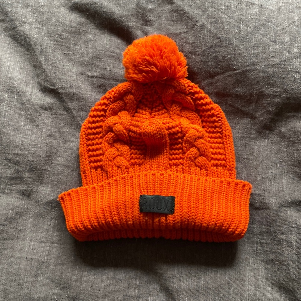 ROUX winter muted orange hat. All gender.